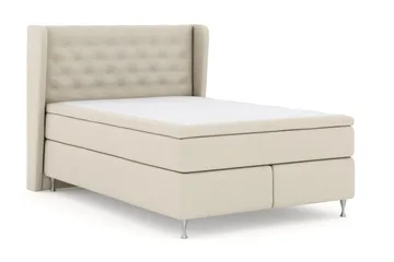 Select No 4 Komplett Sängpaket 140x200 Fast - Beige/Silver - Products - Möbler - Säng - Kontinentalsäng