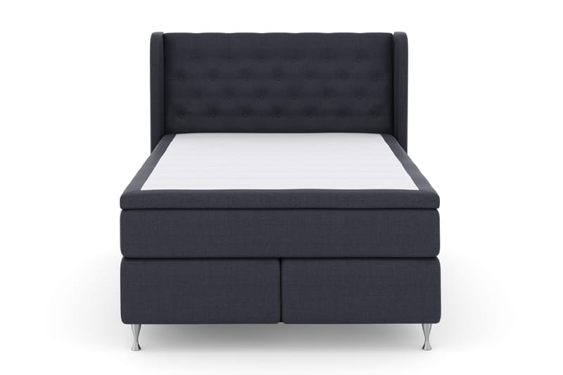 Select No 4 Komplett Sängpaket 140x200 Fast - Blå/Silver - Products - Möbler - Säng - Kontinentalsäng