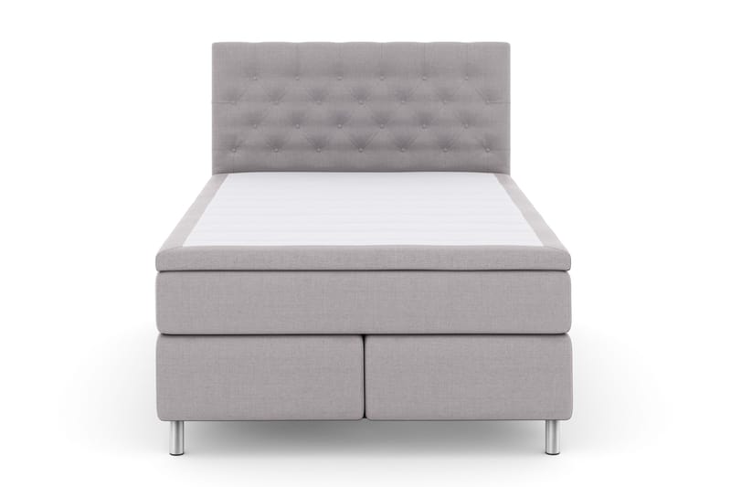 Select No 4 Komplett Sängpaket 140x200 Fast, Ljusgrå/Metall