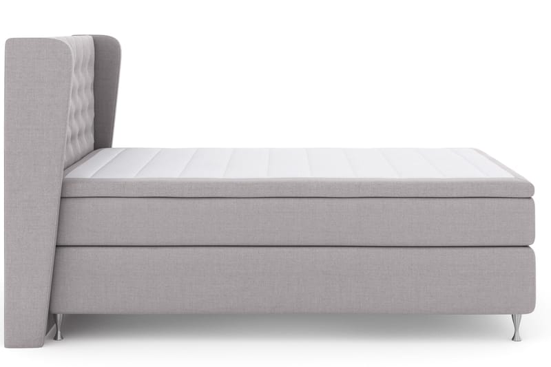 Select No 4 Komplett Sängpaket 140x200 Fast - Ljusgrå/Silver - Products - Möbler - Säng - Kontinentalsäng