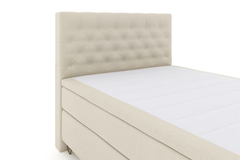 Select No 4 Komplett Sängpaket 140x200 Fast/Medium - Beige/Metall V-form - Products - Möbler - Säng - Kontinentalsäng