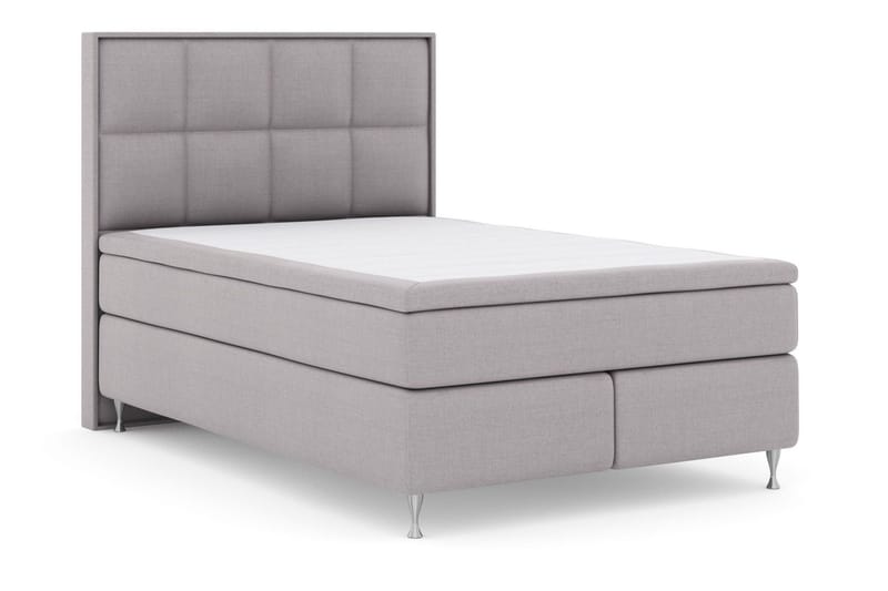 Select No 4 Komplett Sängpaket 140x200 Fast/Medium - Ljusgrå/Silver - Products - Möbler - Säng - Kontinentalsäng