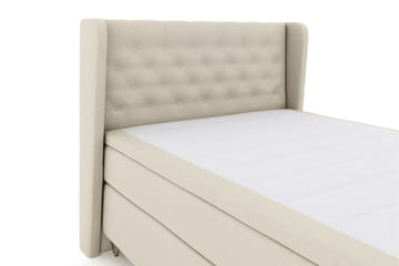 Select No 4 Komplett Sängpaket 160x200 Fast - Beige/Metall V-form - Products - Möbler - Säng - Kontinentalsäng
