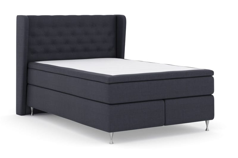 Select No 4 Komplett Sängpaket 160x200 Fast - Blå/Silver - Products - Möbler - Säng - Kontinentalsäng
