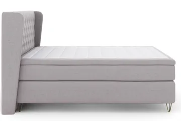 Select No 4 Komplett Sängpaket 160x200 Fast - Ljusgrå/Metall V-form - Products - Möbler - Säng - Kontinentalsäng