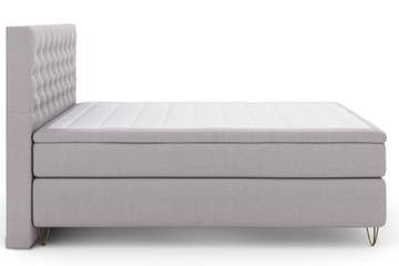Select No 4 Komplett Sängpaket 160x200 Fast - Ljusgrå/Metall V-form - Products - Möbler - Säng - Kontinentalsäng
