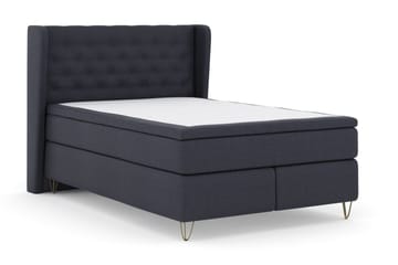 Select No 4 Komplett Sängpaket 160x200 Fast/Medium - Blå/Metall V-form - Products - Möbler - Säng - Kontinentalsäng