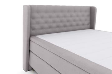Select No 4 Komplett Sängpaket 160x200 Fast/Medium - Ljusgrå/Metall V-form - Products - Möbler - Säng - Kontinentalsäng