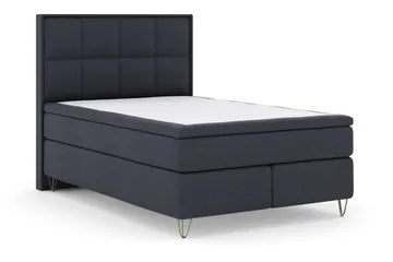 Select No 4 Komplett Sängpaket 160x200 Medium - Blå/Metall V-form - Products - Möbler - Säng - Kontinentalsäng