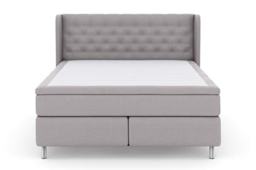 Select No 4 Komplett Sängpaket 160x200 Medium - Ljusgrå/Metall - Products - Möbler - Säng - Kontinentalsäng