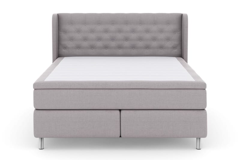 Select No 4 Komplett Sängpaket 180x200 Medium - Ljusgrå/Metall - Products - Möbler - Säng - Kontinentalsäng