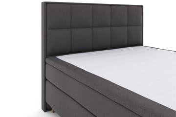 Select No 4 Komplett Sängpaket 180x200 Medium - Mörkgrå/Guld - Products - Möbler - Säng - Kontinentalsäng