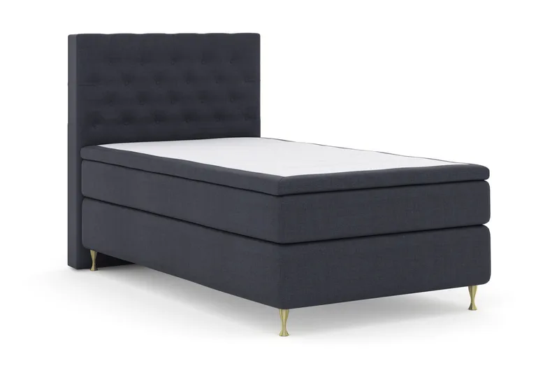 Select No 4 Kontinentalsäng 120x200 Fast - Blå/Guld - Products - Möbler - Säng - Enkelsäng