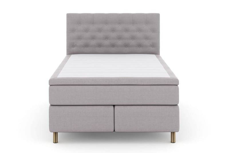 Select No 4 Kontinentalsäng 140x200 Medium - Ljusgrå/Koppar - Products - Möbler - Säng - Kontinentalsäng
