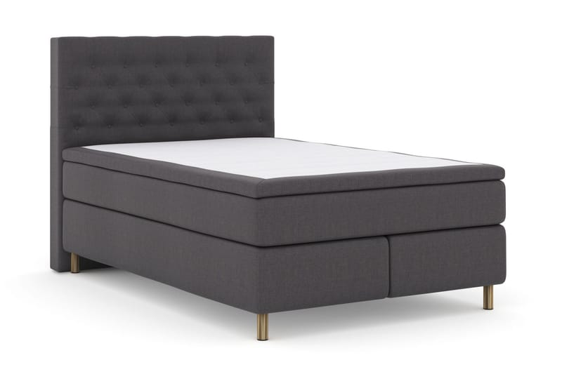 Select No 4 Kontinentalsäng 140x200 Medium - Mörkgrå/Koppar - Products - Möbler - Säng - Kontinentalsäng