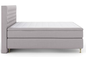 Select No 4 Kontinentalsäng 160x200 Fast - Ljusgrå/Guld - Products - Möbler - Säng - Kontinentalsäng