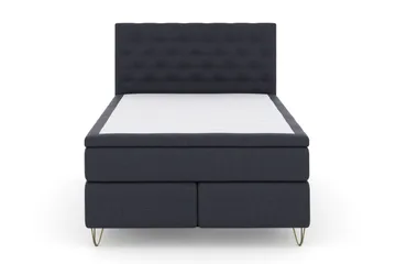 Select No 4 Kontinentalsäng 160x200 Fast/Medium - Blå/Metall V-Form - Products - Möbler - Säng - Kontinentalsäng