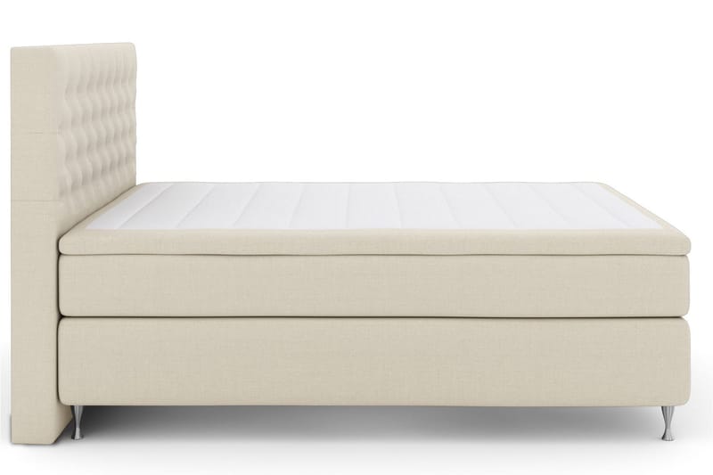 Select No 4 Kontinentalsäng 180x200 Fast/Medium - Beige/Silver - Products - Möbler - Säng - Kontinentalsäng