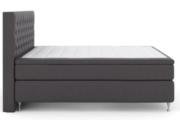 Select No 4 Kontinentalsäng 180x200 Fast/Medium - Mörkgrå/Silver - Products - Möbler - Säng - Kontinentalsäng