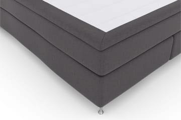 Select No 4 Kontinentalsäng 180x200 Fast/Medium - Mörkgrå/Silver - Products - Möbler - Säng - Kontinentalsäng