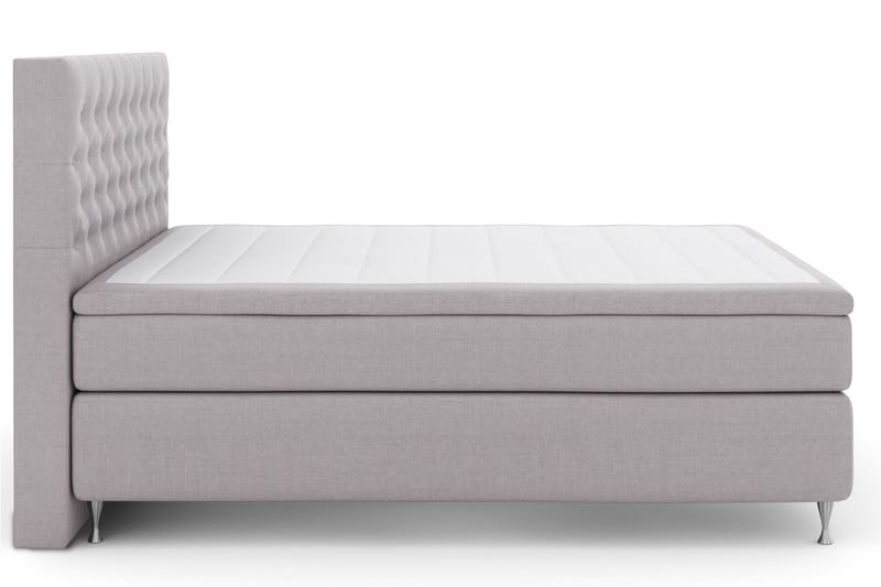 Select No 4 Kontinentalsäng 180x200 Medium - Ljusgrå/Silver - Products - Möbler - Säng - Kontinentalsäng