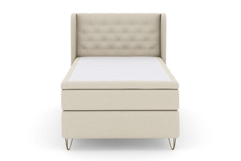 Select No 5 Komplett Sängpaket 120x200 Fast Latex - Beige/Metall V-form - Products - Möbler - Säng - Enkelsäng