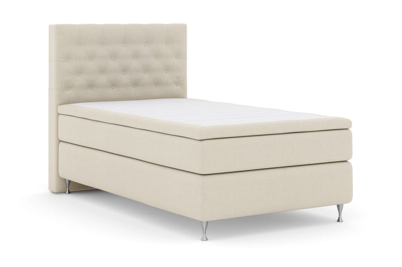 Select No 5 Komplett Sängpaket 120x200 Fast Latex - Beige/Silver - Products - Möbler - Säng - Enkelsäng