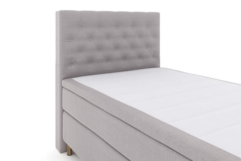 Select No 5 Komplett Sängpaket 120x200 Fast Latex - Ljusgrå/Koppar - Products - Möbler - Säng - Enkelsäng