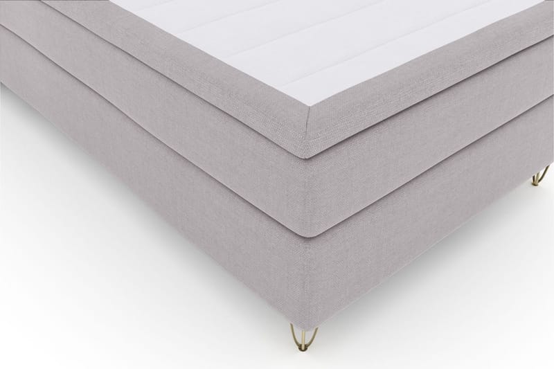 Select No 5 Komplett Sängpaket 120x200 Fast Latex - Ljusgrå/Metall V-form - Products - Möbler - Säng - Enkelsäng