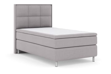 Select No 5 Komplett Sängpaket 120x200 Medium Latex - Ljusgrå/Metall - Products - Möbler - Säng - Enkelsäng