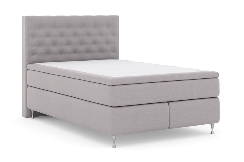 Select No 5 Komplett Sängpaket 140x200 Fast Watergel - Ljusgrå/Silver - Products - Möbler - Säng - Kontinentalsäng