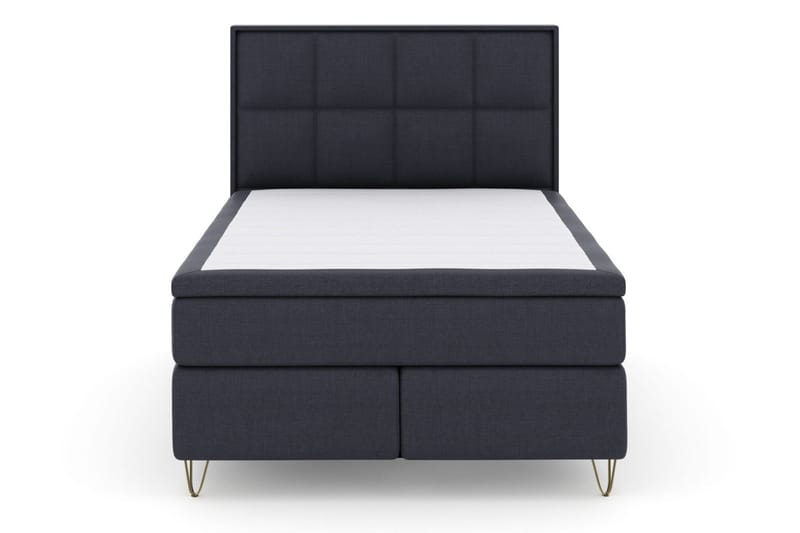 Select No 5 Komplett Sängpaket 140x200 Fast/Medium Latex - Blå/Metall V-form - Products - Möbler - Säng - Kontinentalsäng