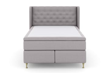 Select No 5 Komplett Sängpaket 140x200 Fast/Medium Latex - Ljusgrå/Guld - Products - Möbler - Säng - Kontinentalsäng