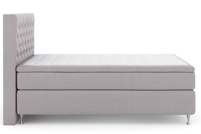 Select No 5 Komplett Sängpaket 140x200 Medium Latex - Ljusgrå/Silver - Products - Möbler - Säng - Kontinentalsäng
