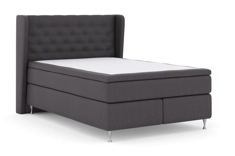 Select No 5 Komplett Sängpaket 140x200 Medium Watergel - Mörkgrå/Silver - Products - Möbler - Säng - Kontinentalsäng