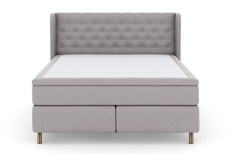 Select No 5 Komplett Sängpaket 160x200 Fast/Medium Latex, Ljusgrå/Koppar