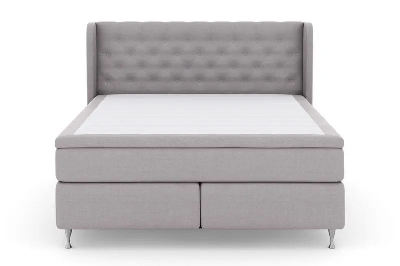 Select No 5 Komplett Sängpaket 160x200 Medium Watergel, Ljusgrå/Silver