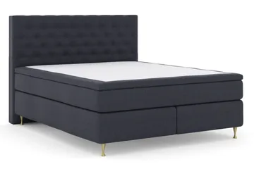Select No 5 Komplett Sängpaket 180x200 Fast Latex - Blå/Guld - Products - Möbler - Säng - Kontinentalsäng