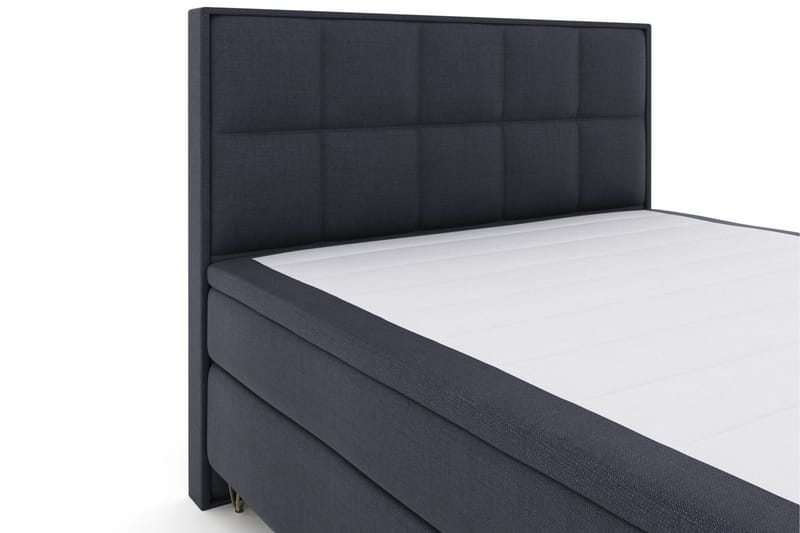 Select No 5 Komplett Sängpaket 180x200 Medium Latex - Blå/Metall V-form - Products - Möbler - Säng - Kontinentalsäng