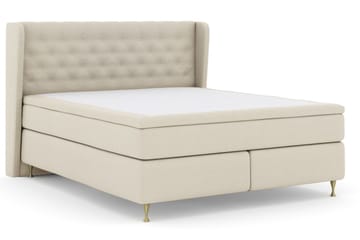 Select No 5 Komplett Sängpaket 210x210 Fast Watergel - Beige/Guld - Products - Möbler - Säng - Kontinentalsäng