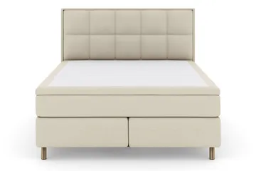 Select No 5 Komplett Sängpaket 210x210 Fast Watergel - Beige/Koppar - Products - Möbler - Säng - Kontinentalsäng