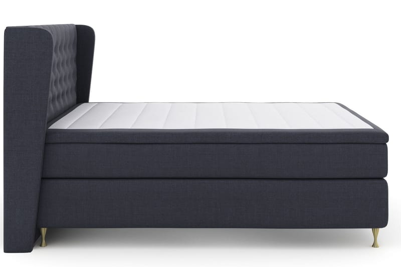 Select No 5 Komplett Sängpaket 210x210 Fast Watergel - Blå/Guld - Products - Möbler - Säng - Kontinentalsäng