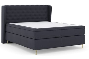 Select No 5 Komplett Sängpaket 210x210 Fast Watergel - Blå/Guld - Products - Möbler - Säng - Kontinentalsäng