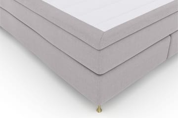 Select No 5 Komplett Sängpaket 210x210 Fast Watergel - Ljusgrå/Guld - Products - Möbler - Säng - Kontinentalsäng