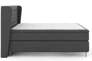 Select No 5 Komplett Sängpaket 210x210 Fast Watergel - Mörkgrå/Guld - Products - Möbler - Säng - Kontinentalsäng