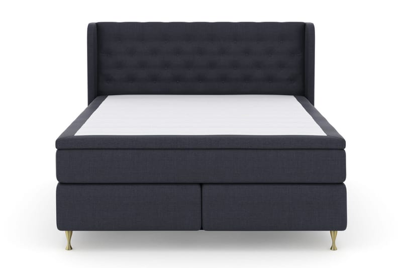 Select No 5 Komplett Sängpaket 210x210 Fast/Medium Latex, Blå/Guld