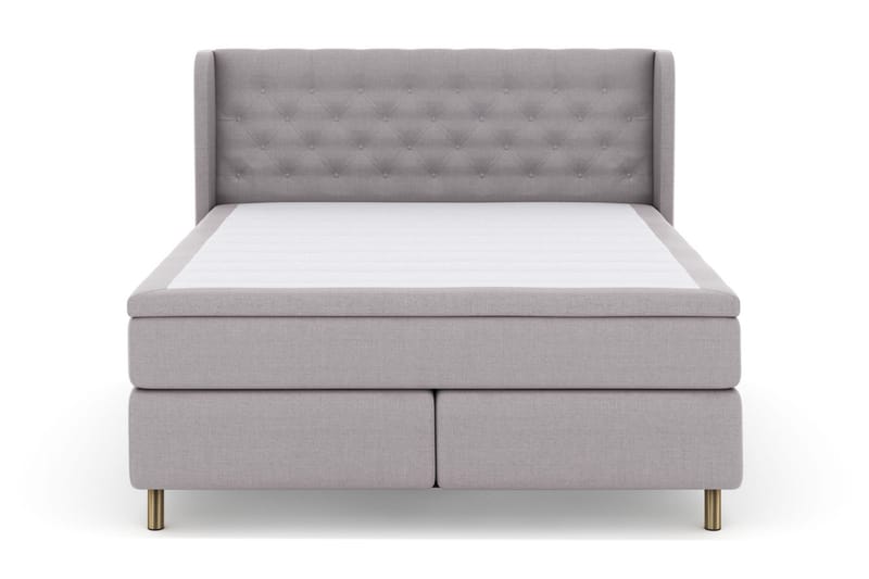 Select No 5 Komplett Sängpaket 210x210 Fast/Medium Watergel - Ljusgrå/Koppar - Products - Möbler - Säng - Kontinentalsäng