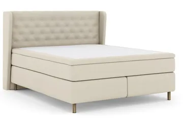 Select No 5 Komplett Sängpaket 210x210 Medium Latex - Beige/Koppar - Products - Möbler - Säng - Kontinentalsäng