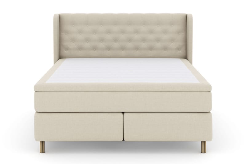 Select No 5 Komplett Sängpaket 210x210 Medium Latex - Beige/Koppar - Products - Möbler - Säng - Kontinentalsäng