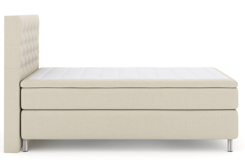 Select No 5 Kontinentalsäng 120x200 Fast Latex, Beige/Metall